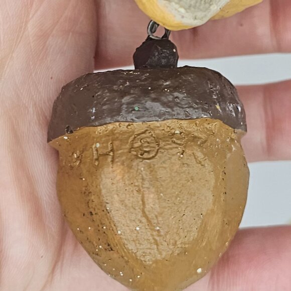 House of Hatten Owl with Acorn Christmas Ornament 1993 Vintage Decor - Picture 5 of 7